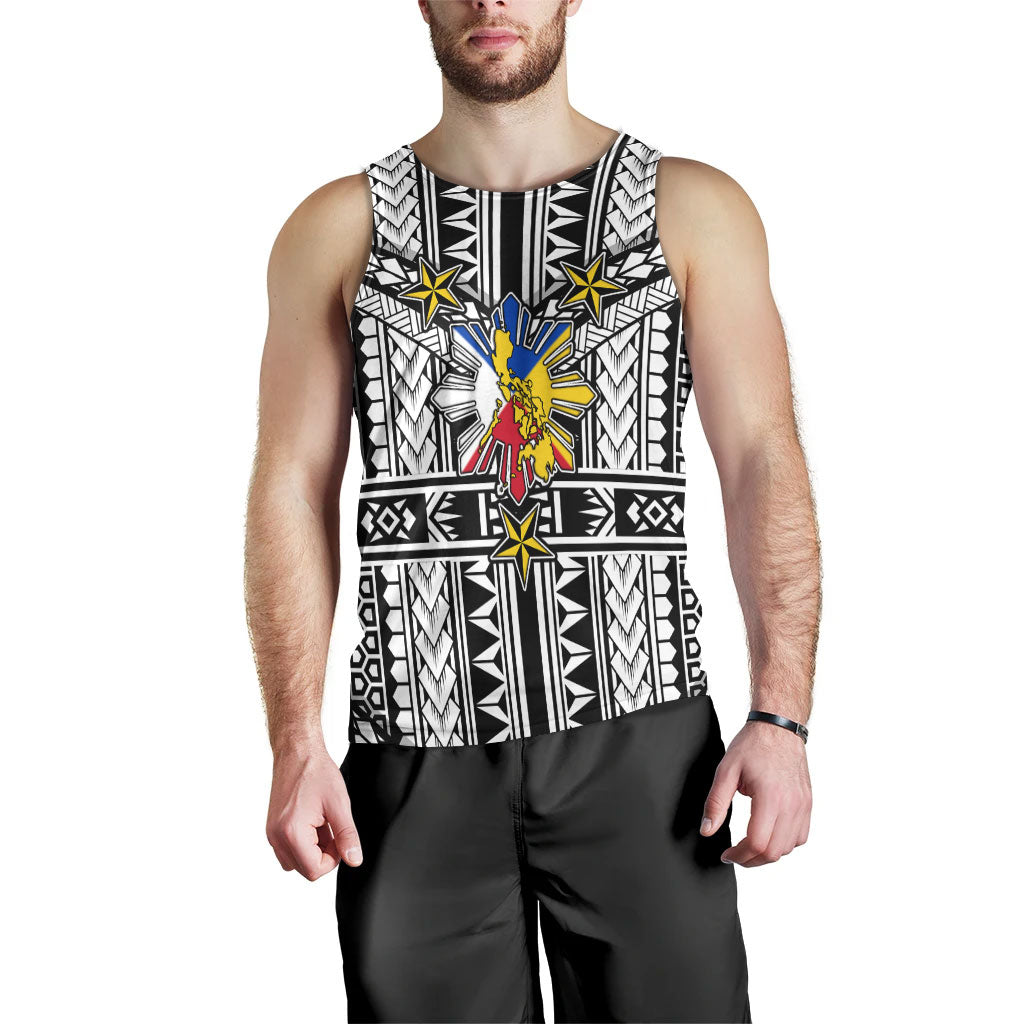 Philippines Tank Top - Filipino Sun And Stars Tribal Tattoo Patterns Style