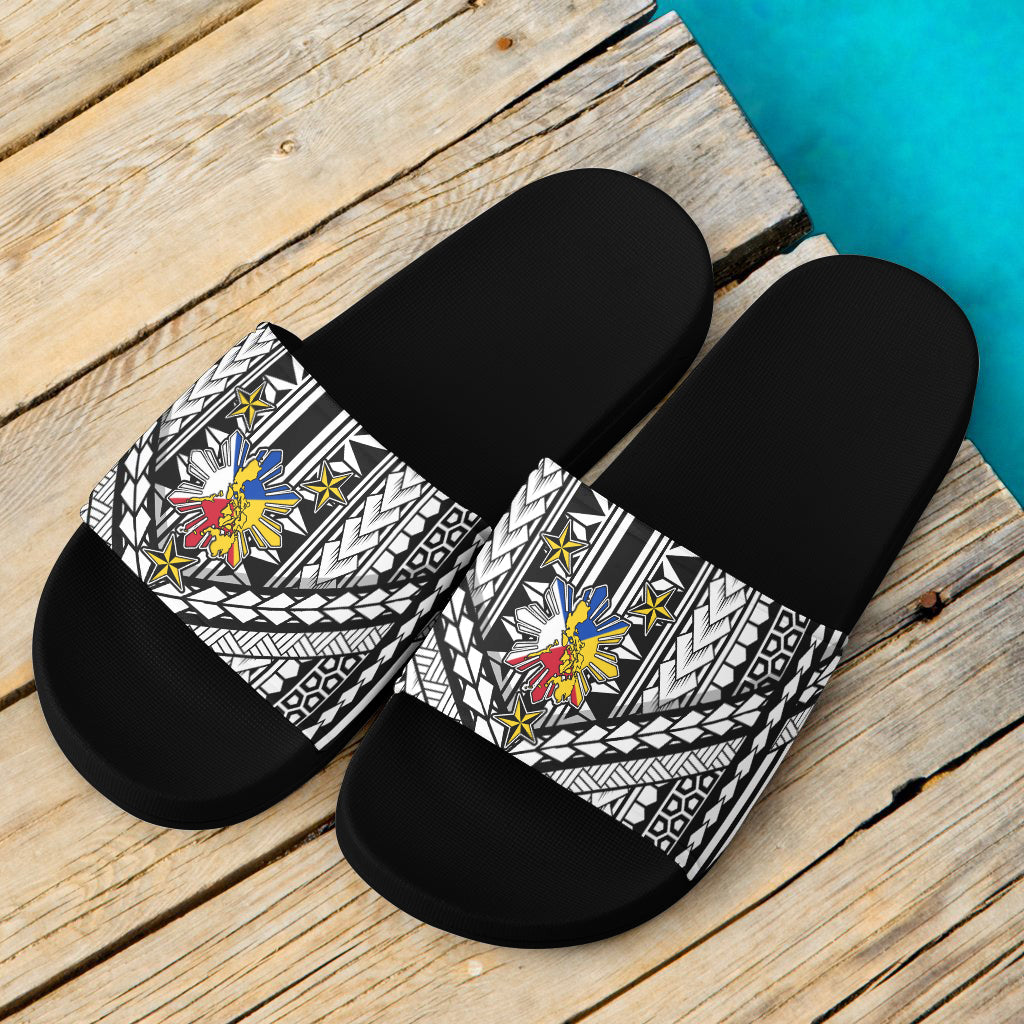 Philippines Filipinos Sun Patterns Tradition Style Slide Sandals