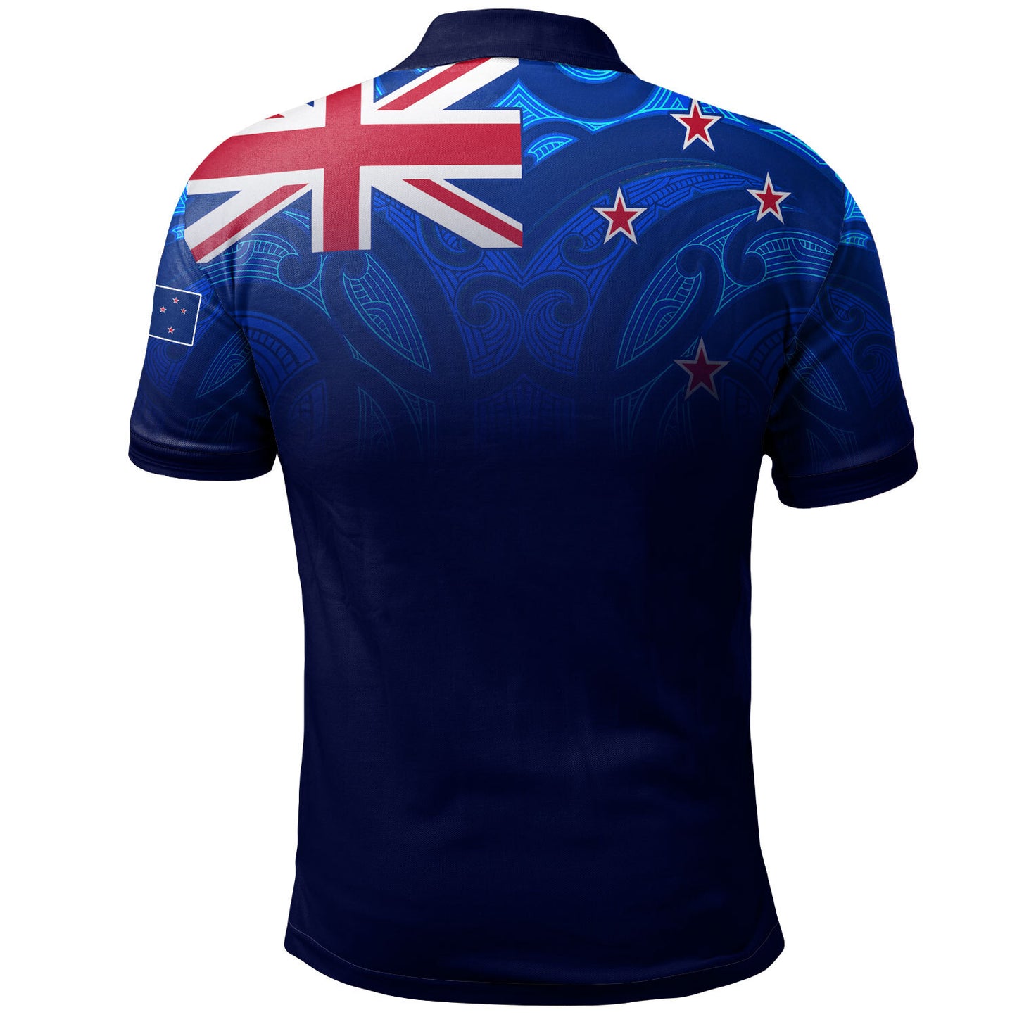 New Zealand Polo Shirt - NZ Flag Maori Patterns
