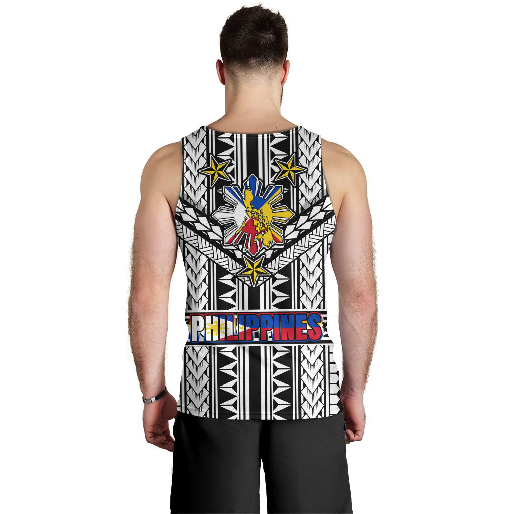 Philippines Tank Top - Filipino Sun And Stars Tribal Tattoo Patterns Style