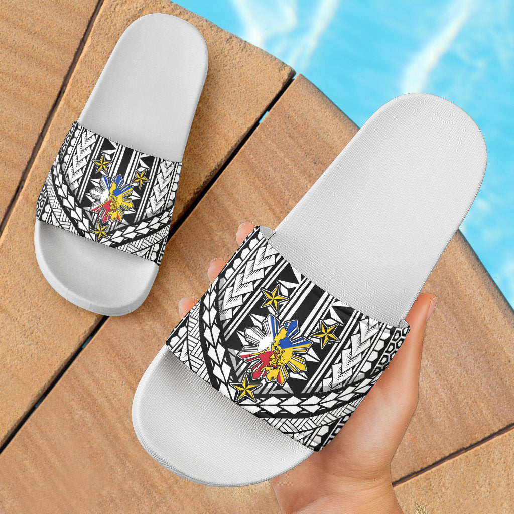 Philippines Filipinos Sun Patterns Tradition Style Slide Sandals