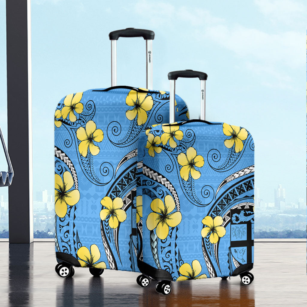 Fiji Luggage Cover Bula Style Plumeria Flower
