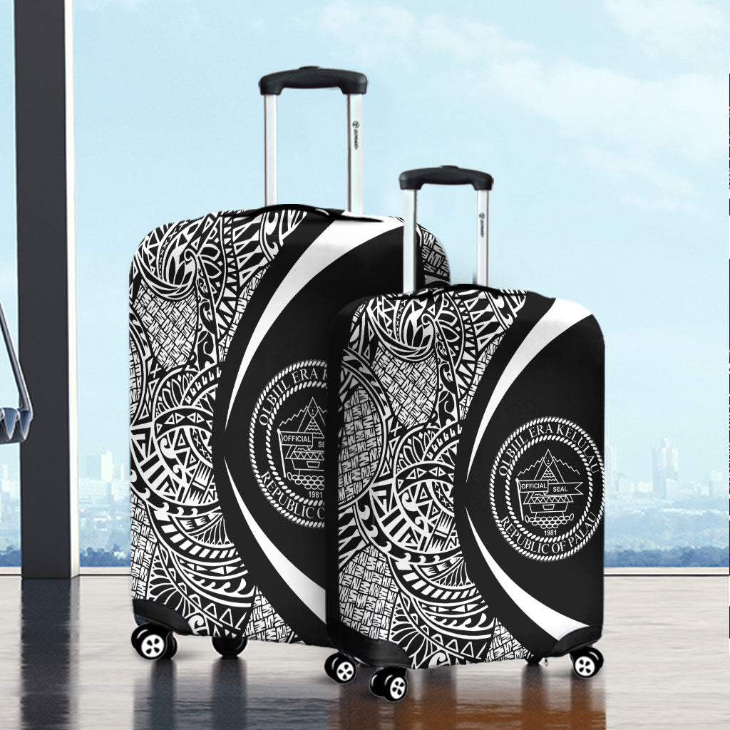 Palau Luggage Cover Lauhala White Circle Style