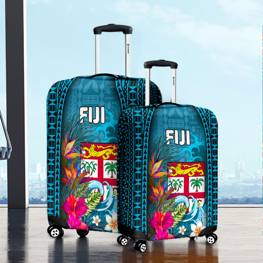 Fiji Luggage Cover Bula Islands Wave Tropical
