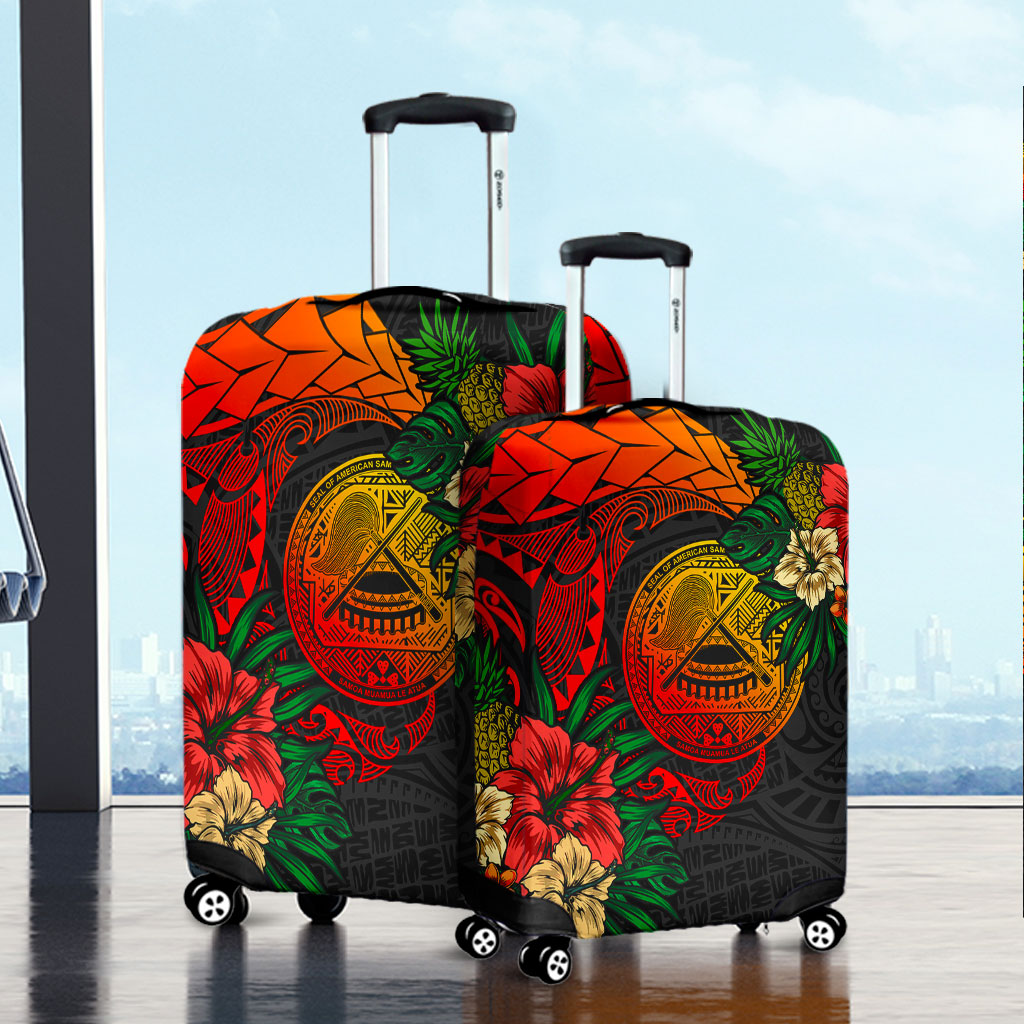 American Samoa Luggage Cover Polynesian Coat Of Arms Tropical