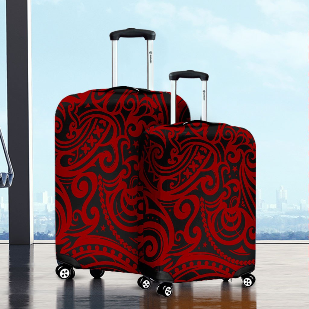New Zealand Luggage Cover Maori Pattern Tattoo