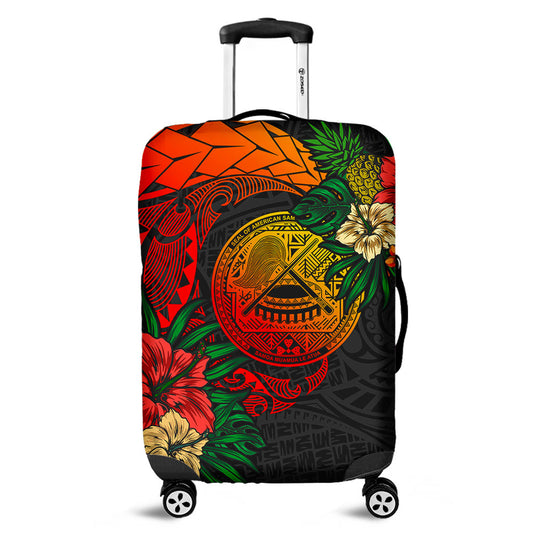 American Samoa Luggage Cover Polynesian Coat Of Arms Tropical