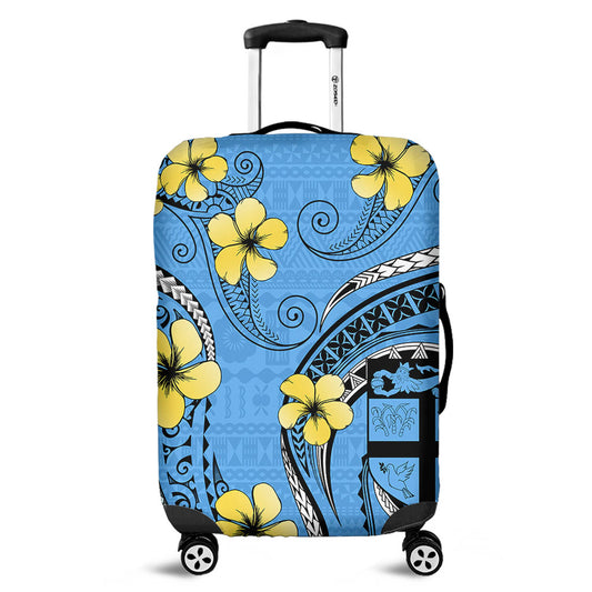 Fiji Luggage Cover Bula Style Plumeria Flower