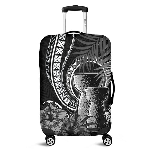 Guam Luggage Cover Tribal Latte Stone Tropical Style