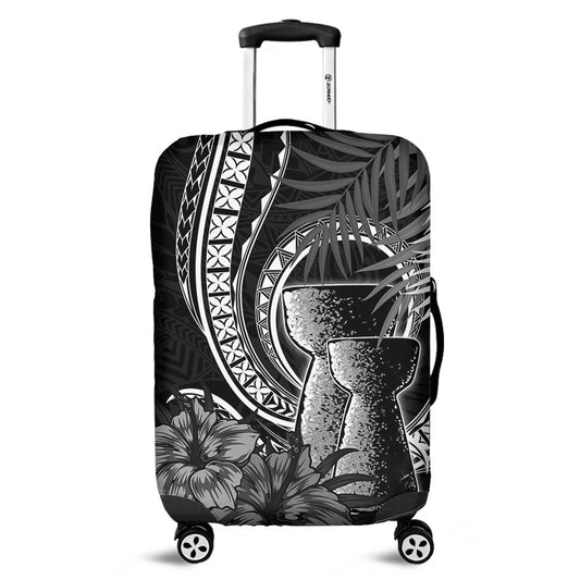 Guam Luggage Cover Tribal Latte Stone Tropical Style