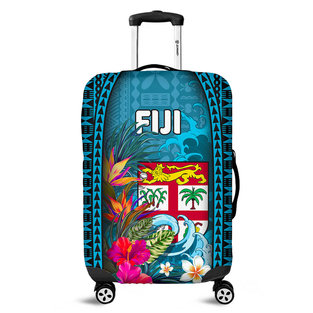 Fiji Luggage Cover Bula Islands Wave Tropical