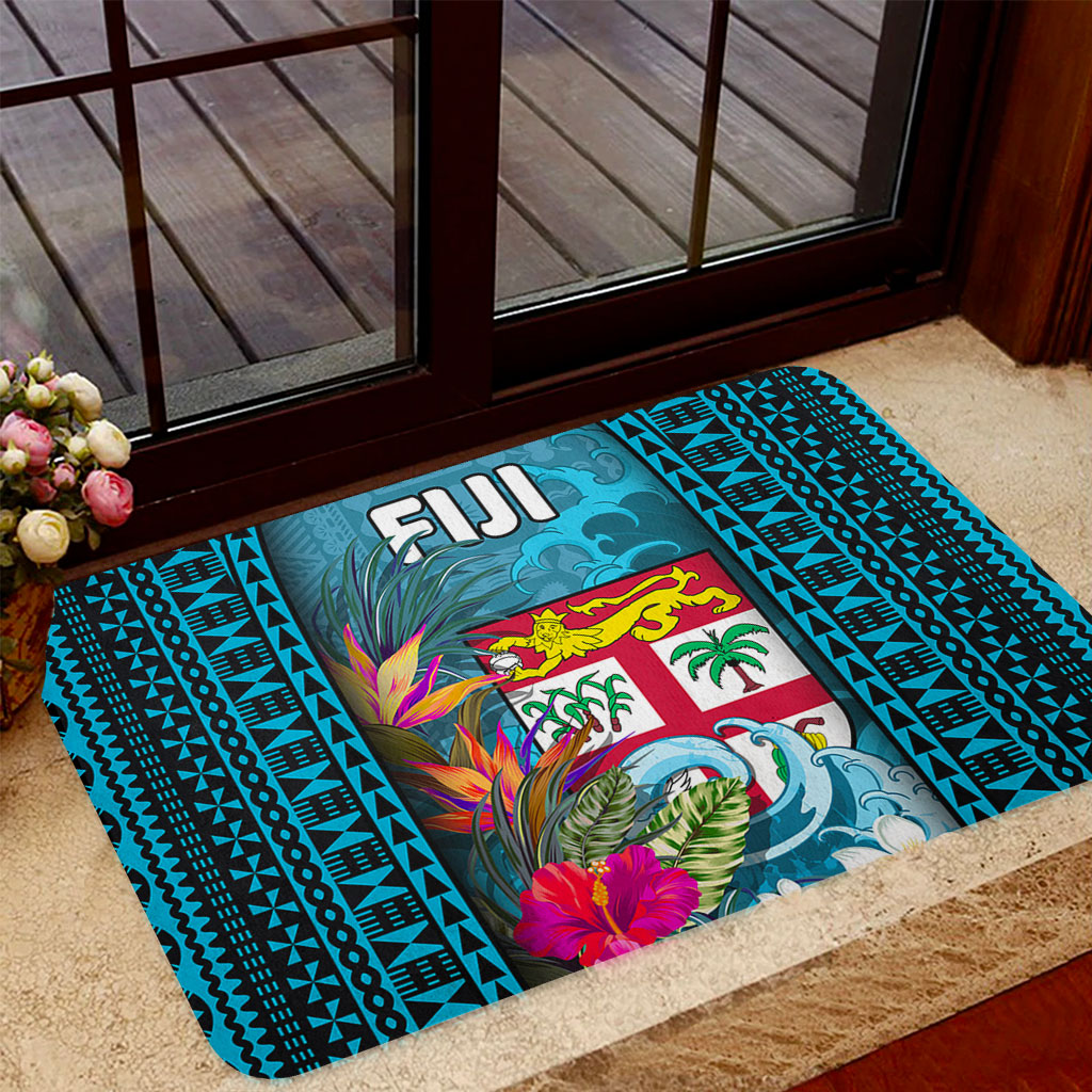 Fiji Doormat Bula Islands Wave Tropical