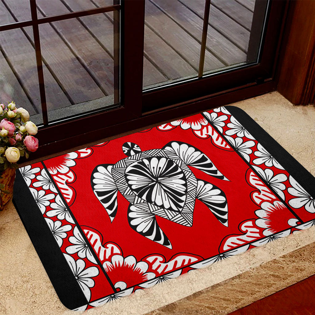 Tonga Doormat Tapa Turtle Design