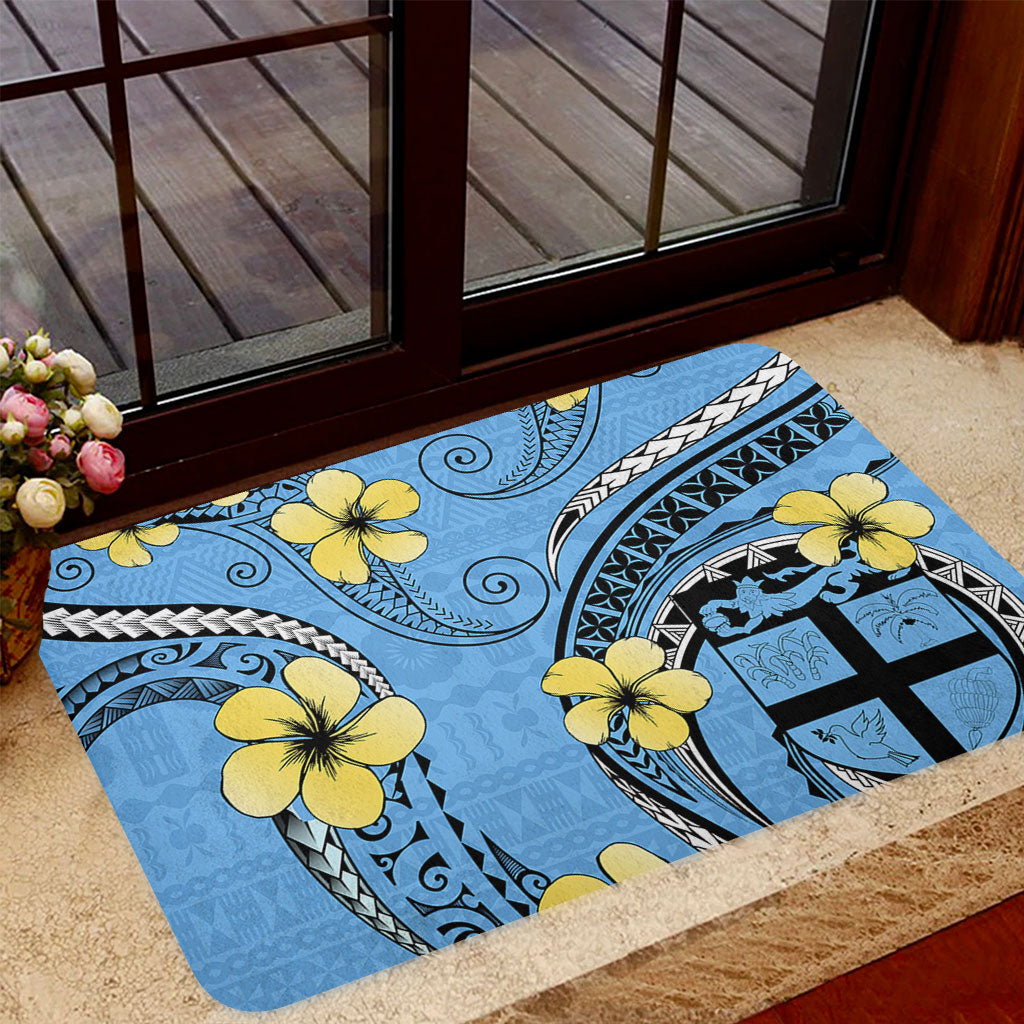 Fiji Doormat Bula Style Plumeria Flower