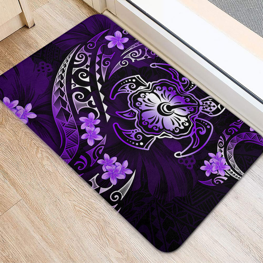 Hawaii Doormat Kanaka Maoli Map With Turtle Tribal Polynesia Tattoo Luxury Design