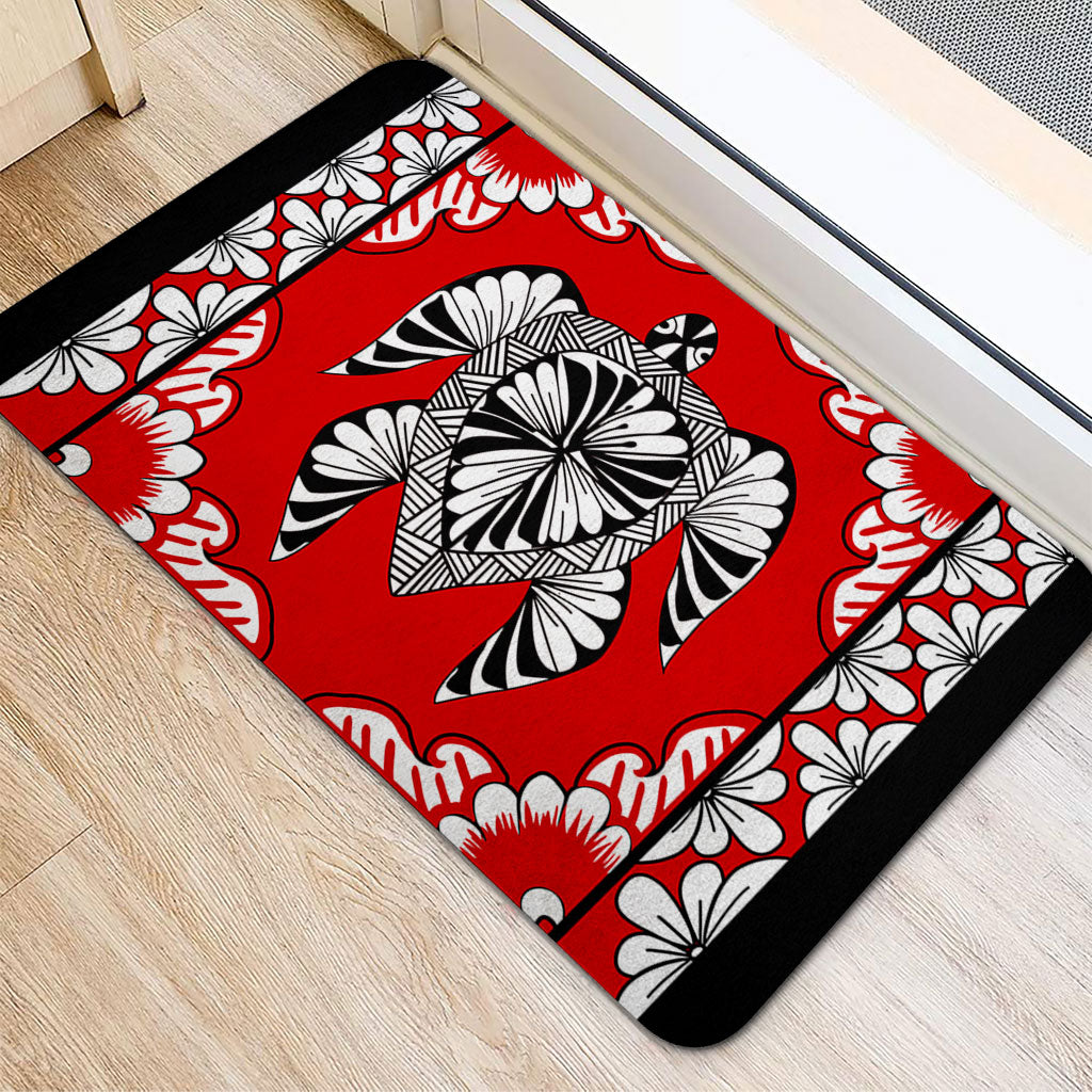 Tonga Doormat Tapa Turtle Design