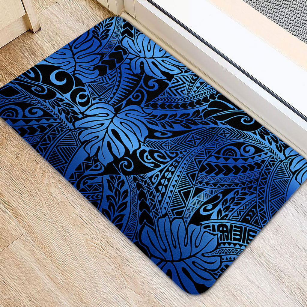 Hawaii Doormat Tribal Polynesian Pattern Leaf