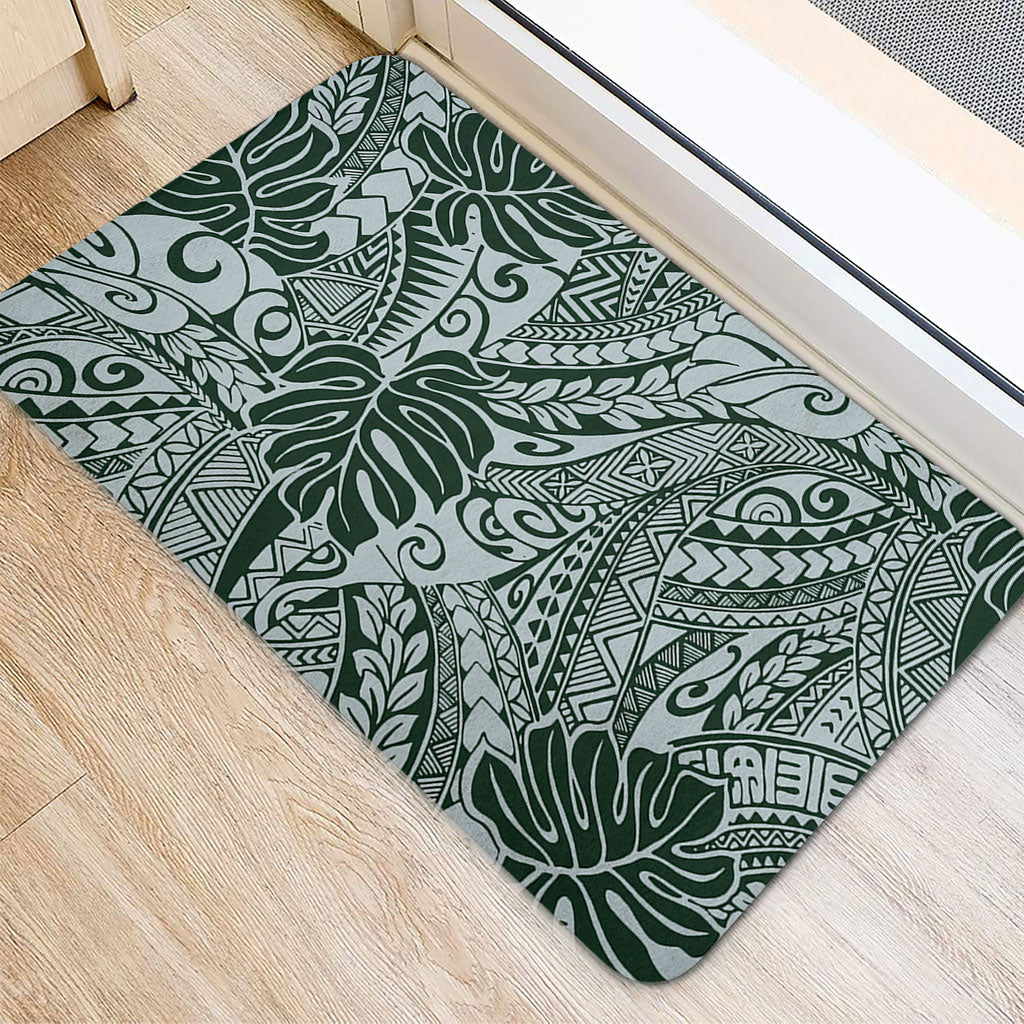 Hawaii Door Mat Tribal Pattern Leaf