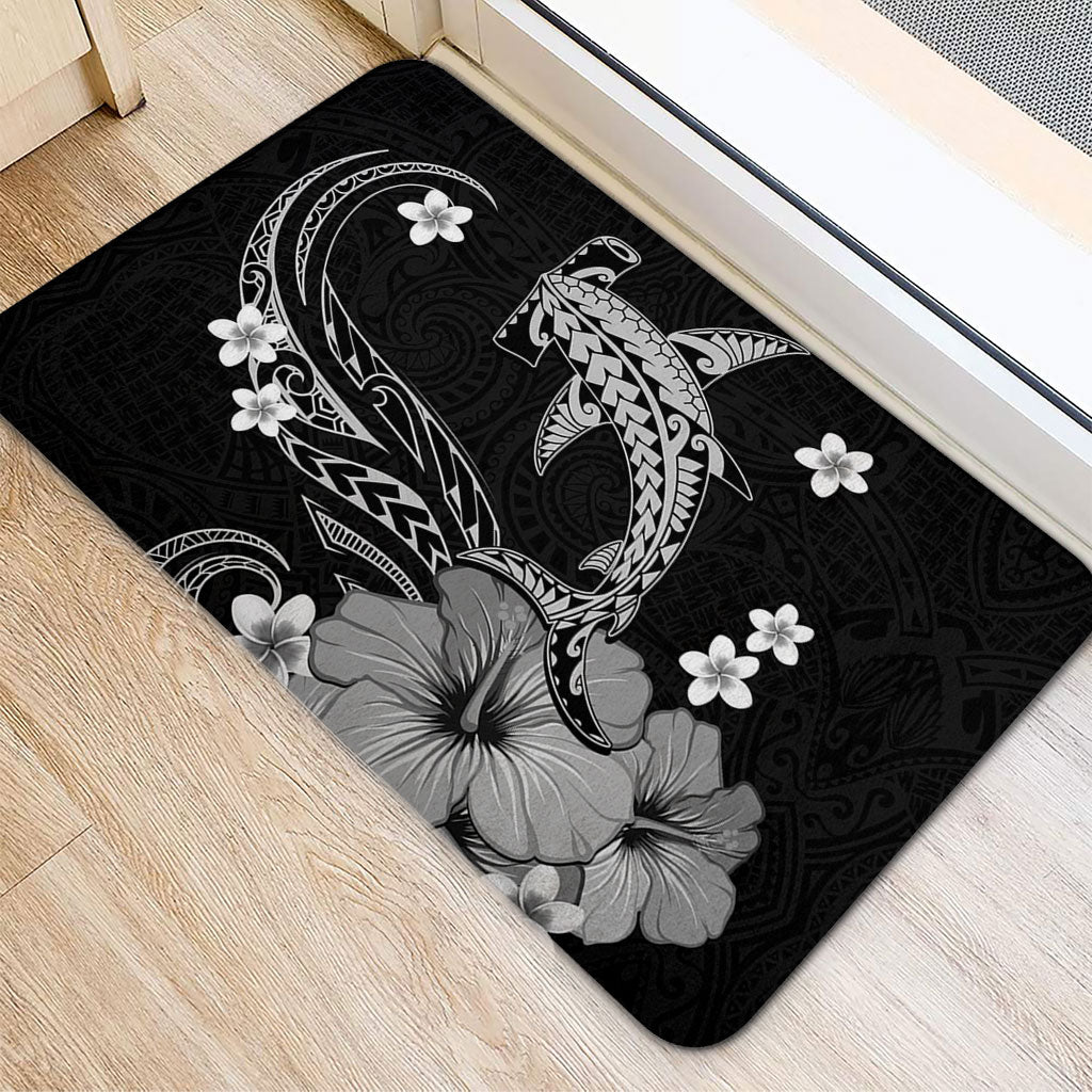 Hawaii Door Mat Shark Polynesia Tribal Tattoo
