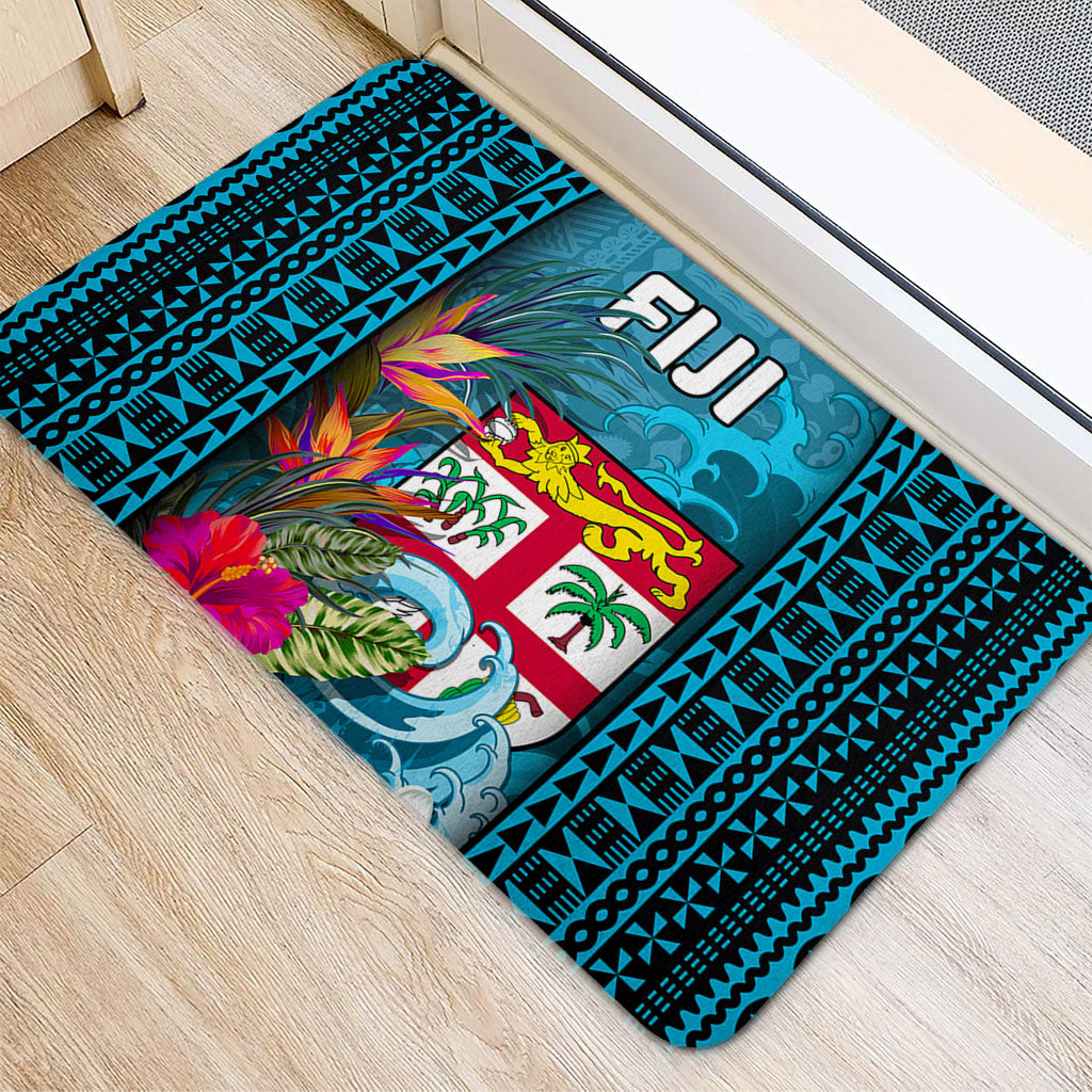 Fiji Doormat Bula Islands Wave Tropical