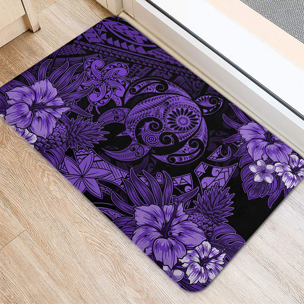 Hawaii Doormat Tribal Polynesia Sea Turtle Design Pacific Dream