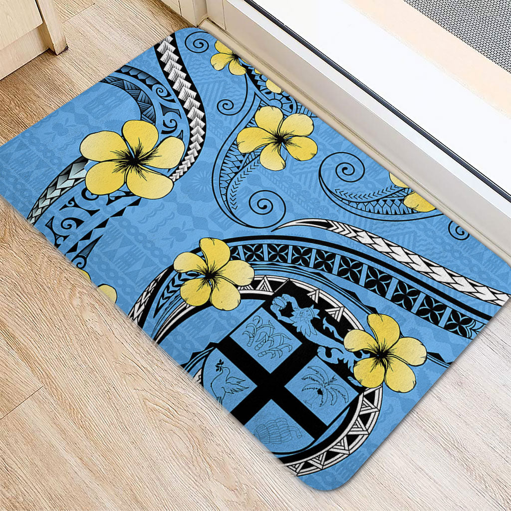 Fiji Doormat Bula Style Plumeria Flower