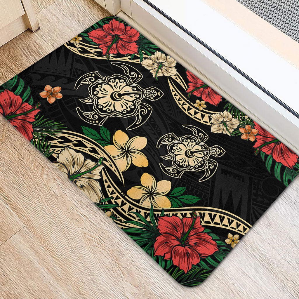 Hawaii Doormat Hawaiian Map Turtle Drawing Tattoo