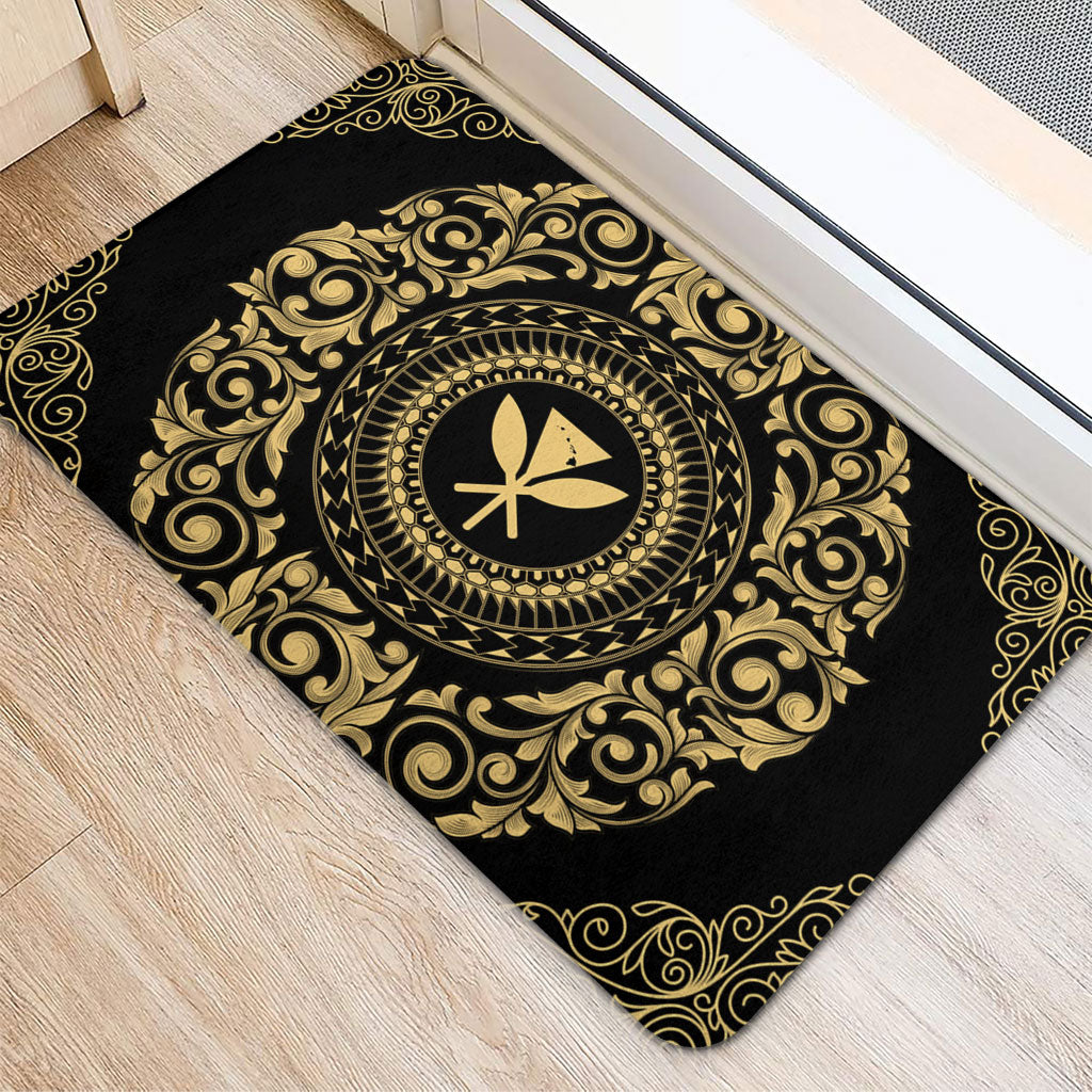 Hawaii Door Mat Kanaka Maoli Royal Vintage Style