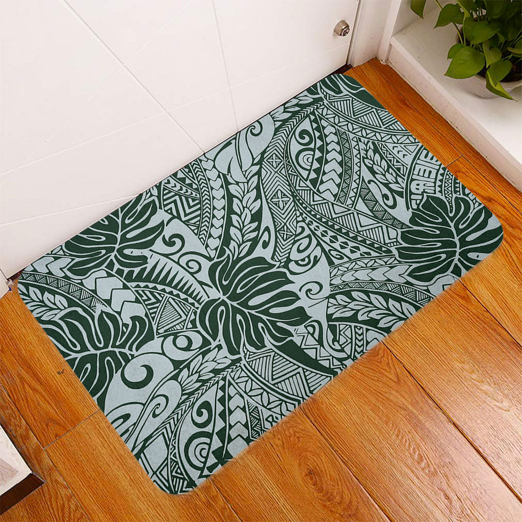 Hawaii Door Mat Tribal Pattern Leaf