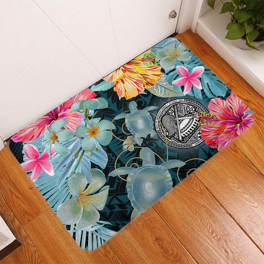 American Samoa Door Mat Turtle Tropical Beach