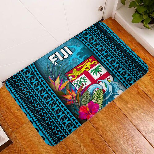 Fiji Doormat Bula Islands Wave Tropical