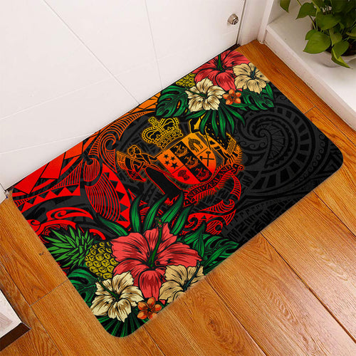 New Zealand Doormat Polynesian Coat Of Arms Tropical