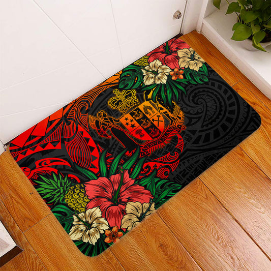 New Zealand Doormat Polynesian Coat Of Arms Tropical