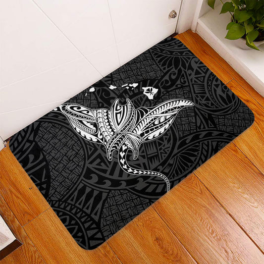 Hawaii Doormat Hawaiian Map Polynesian Tribal Ray Tattoo