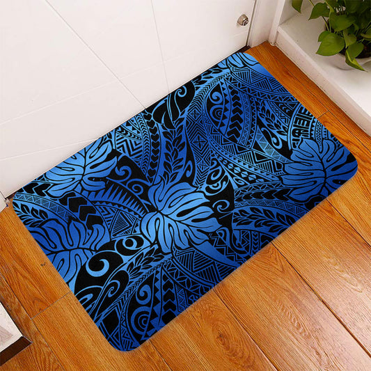 Hawaii Doormat Tribal Polynesian Pattern Leaf