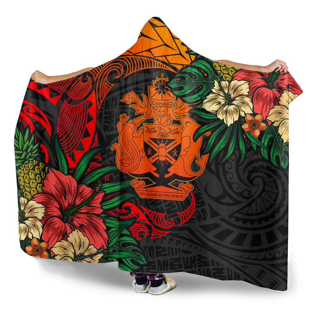 Solomon Islands Hooded Blanket Polynesian Coat Of Arms Tropical