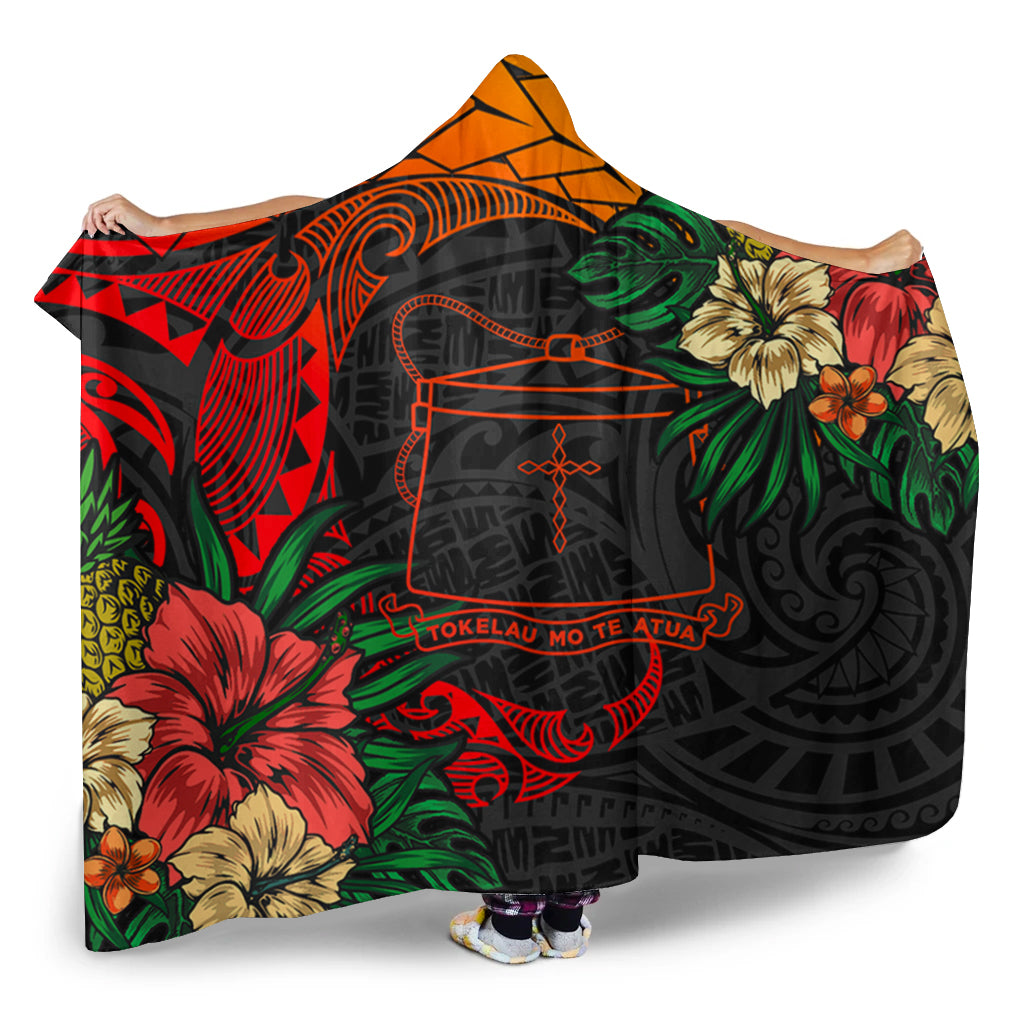Tokelau Hooded Blanket Polynesian Coat Of Arms Tropical