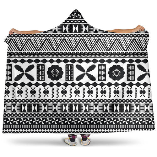 Fiji Hooded Blanket Bula Pattern