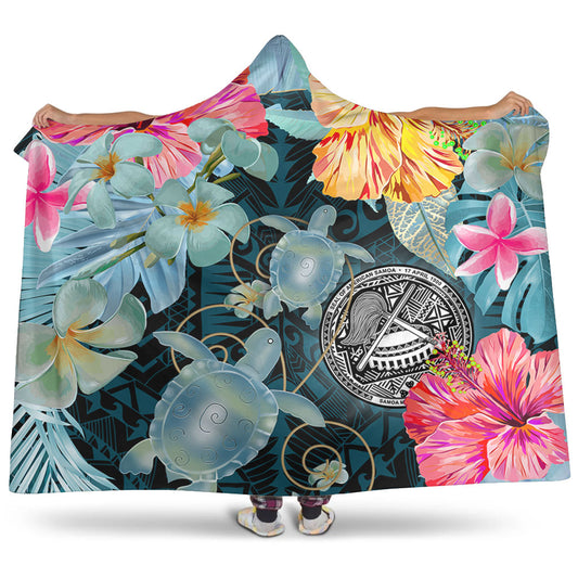American Samoa Hooded Blanket Turtle Tropical Beach