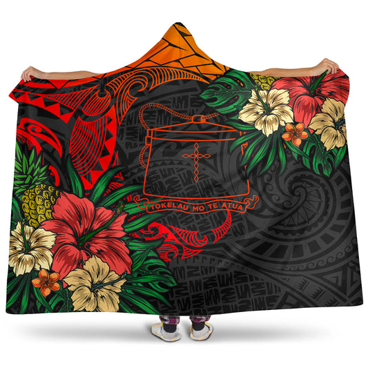 Tokelau Hooded Blanket Polynesian Coat Of Arms Tropical