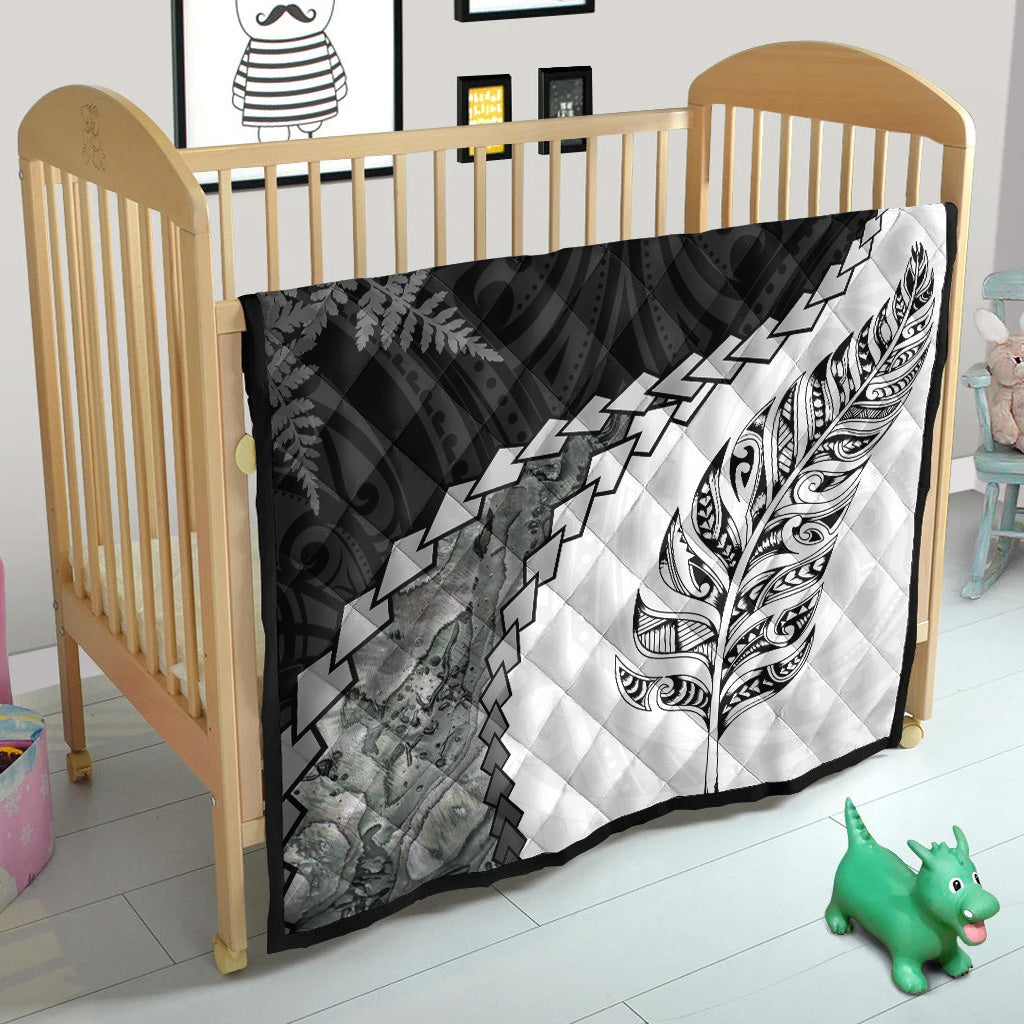 New Zealand Premium Quilt Silver Fern Maori Pattern