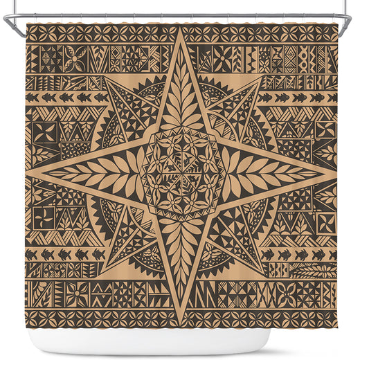 Tonga Shower Curtain Tonga Polynesian Tapa