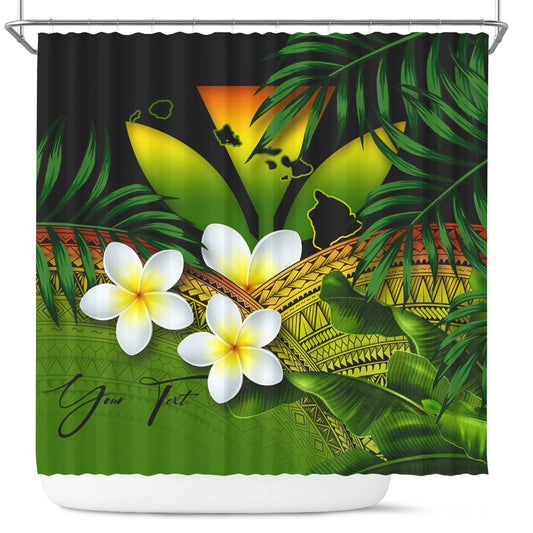 Hawaii Shower Curtain Custom Kanaka Polynesian Tropical