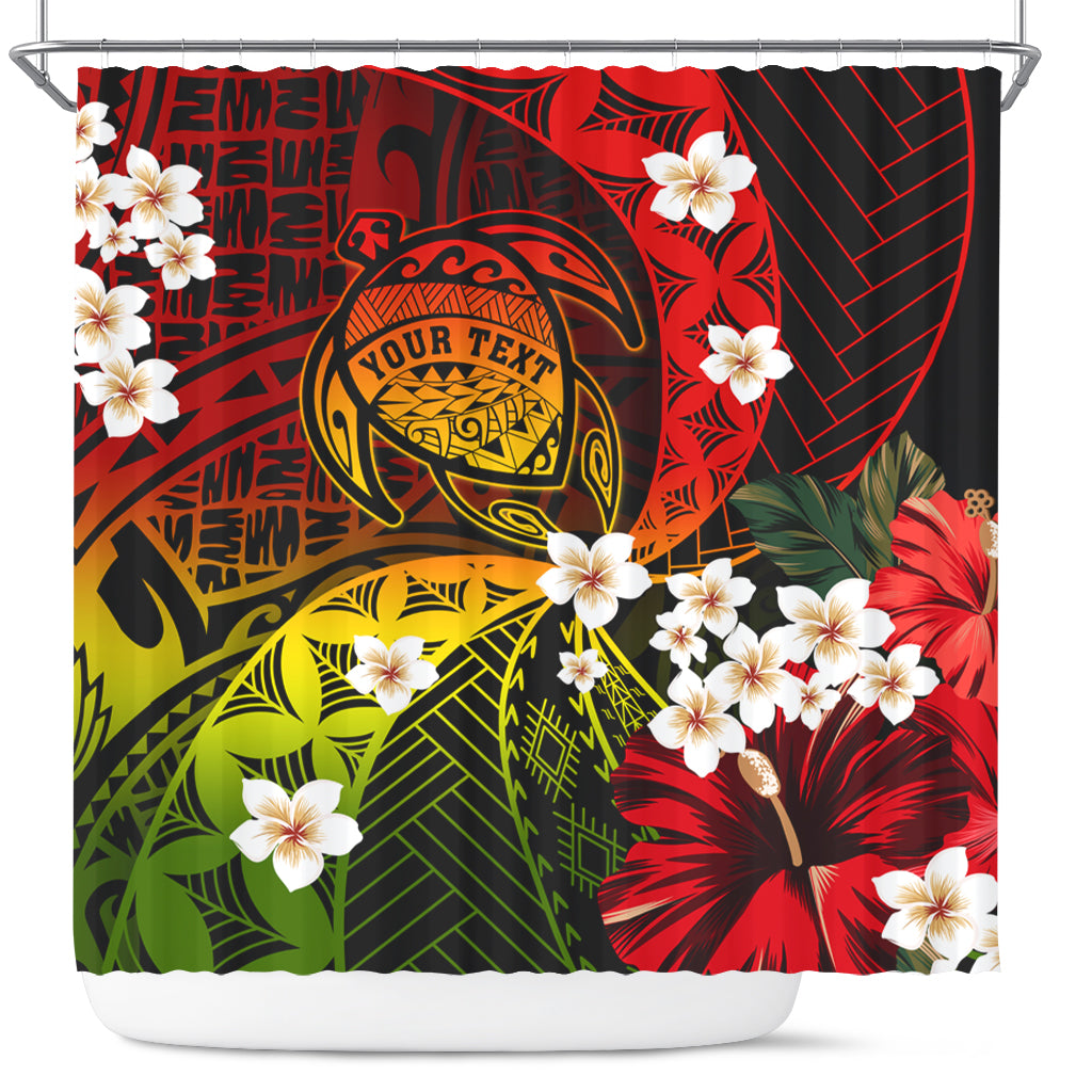 Hawaii Shower Curtain Custom Turtle Style Reggae Tropical