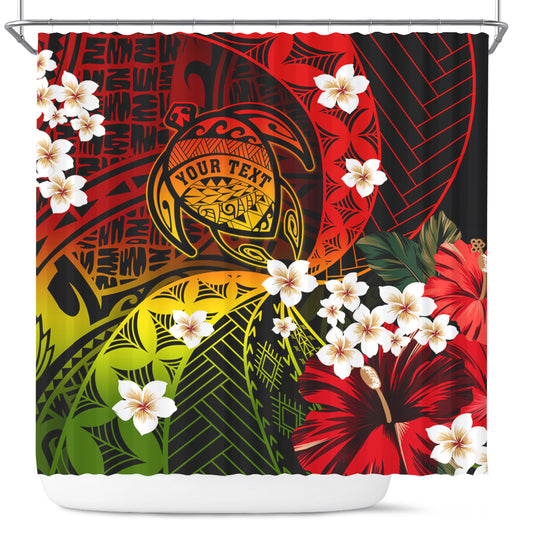 Hawaii Shower Curtain Custom Turtle Style Reggae Tropical