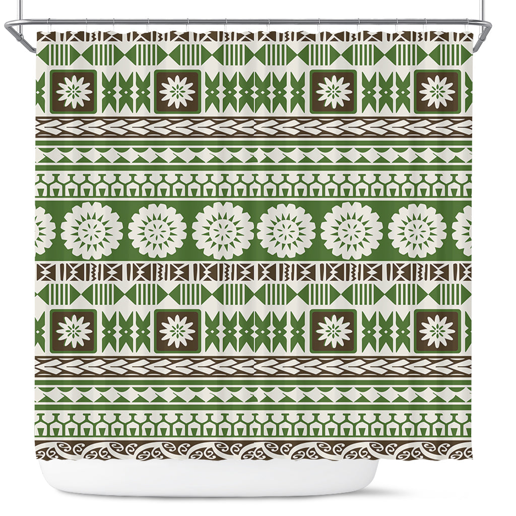 Fiji Shower Curtain Tapa Pattern