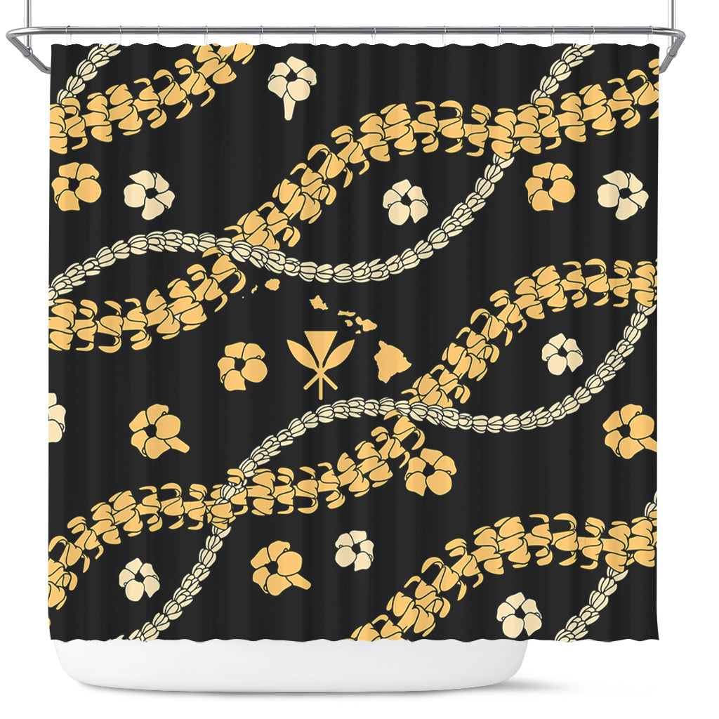 Hawaii Shower Curtain Curve Floral Lei