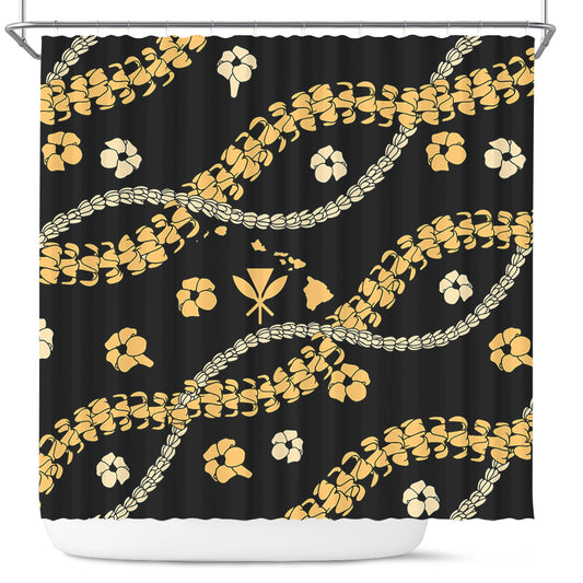 Hawaii Shower Curtain Curve Floral Lei
