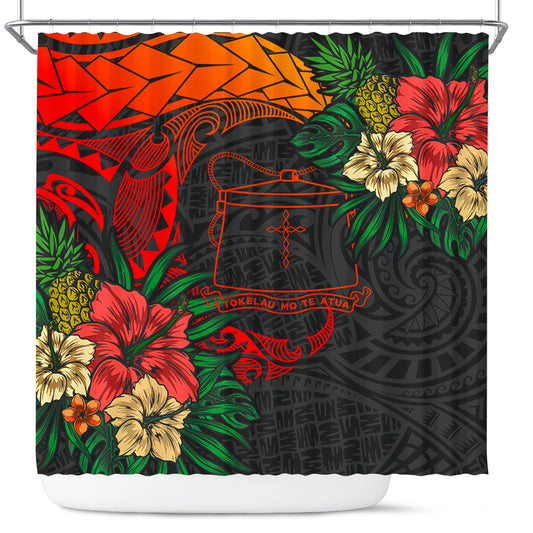 Tokelau Shower Curtain Polynesian Coat Of Arms Tropical