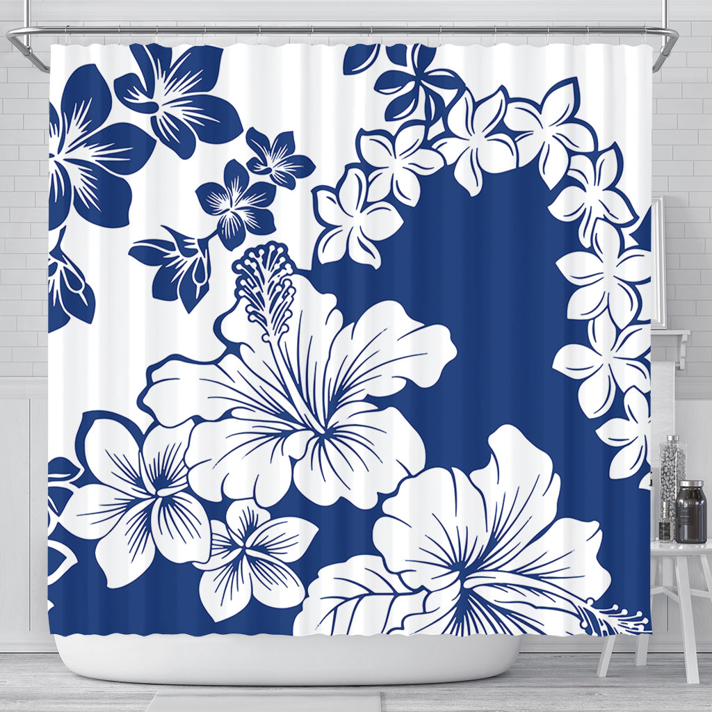 Hawaii Shower Curtain Polynesia Fabric Floral